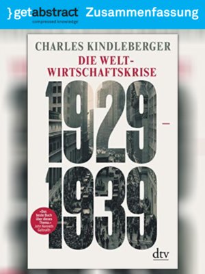 cover image of Die Weltwirtschaftskrise 1929–1939 (Zusammenfassung)